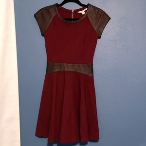 Diane Von Furstenberg deep red dress